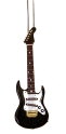 Black Electric Guitar Ornament 6.75" (G02-H)