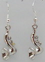 Earring with Saxophone (Clear) (JE05-A)